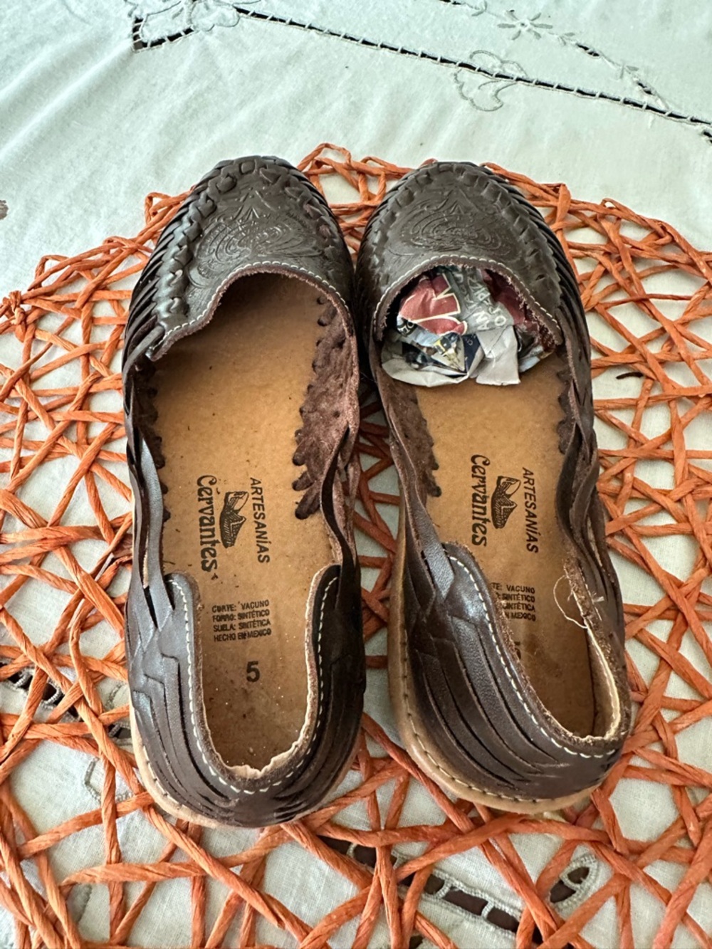 Craft Dark Brown Mexican artesanías mules - Picture 6 of 6